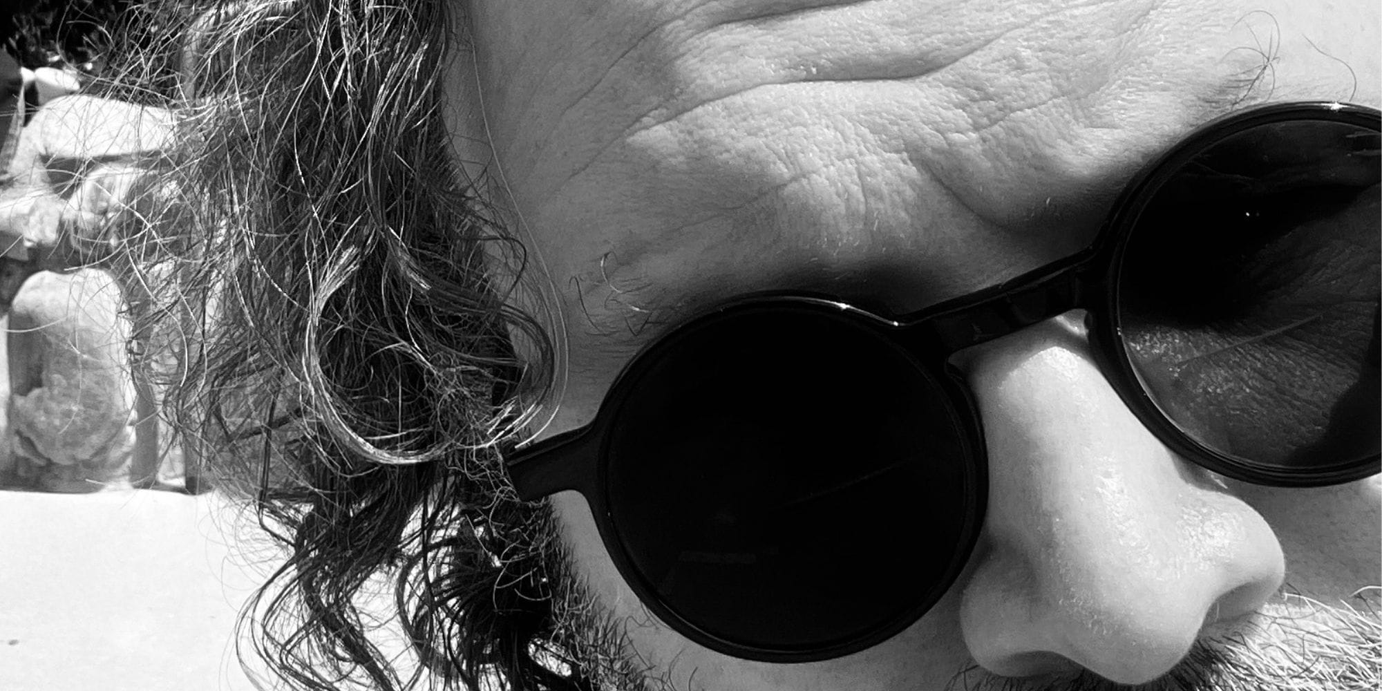 Close up picture of my face.